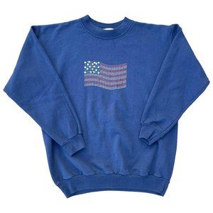 Vintage MC Energy Sportswear USA Bedazzled Crewneck Sweatshirt